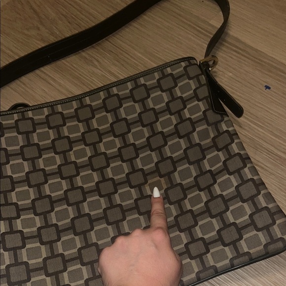 Nine West Stylish Brown Patterned Shoulder Bag (READ DESCRIPTION) - Picture 11 of 15